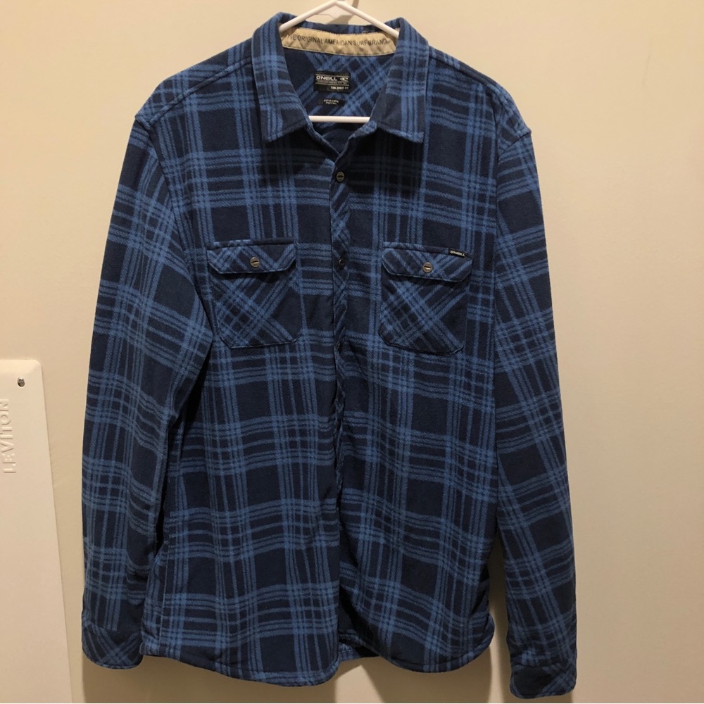O’Neill Fleece Flannel Long Sleeve Shirt Mens XL